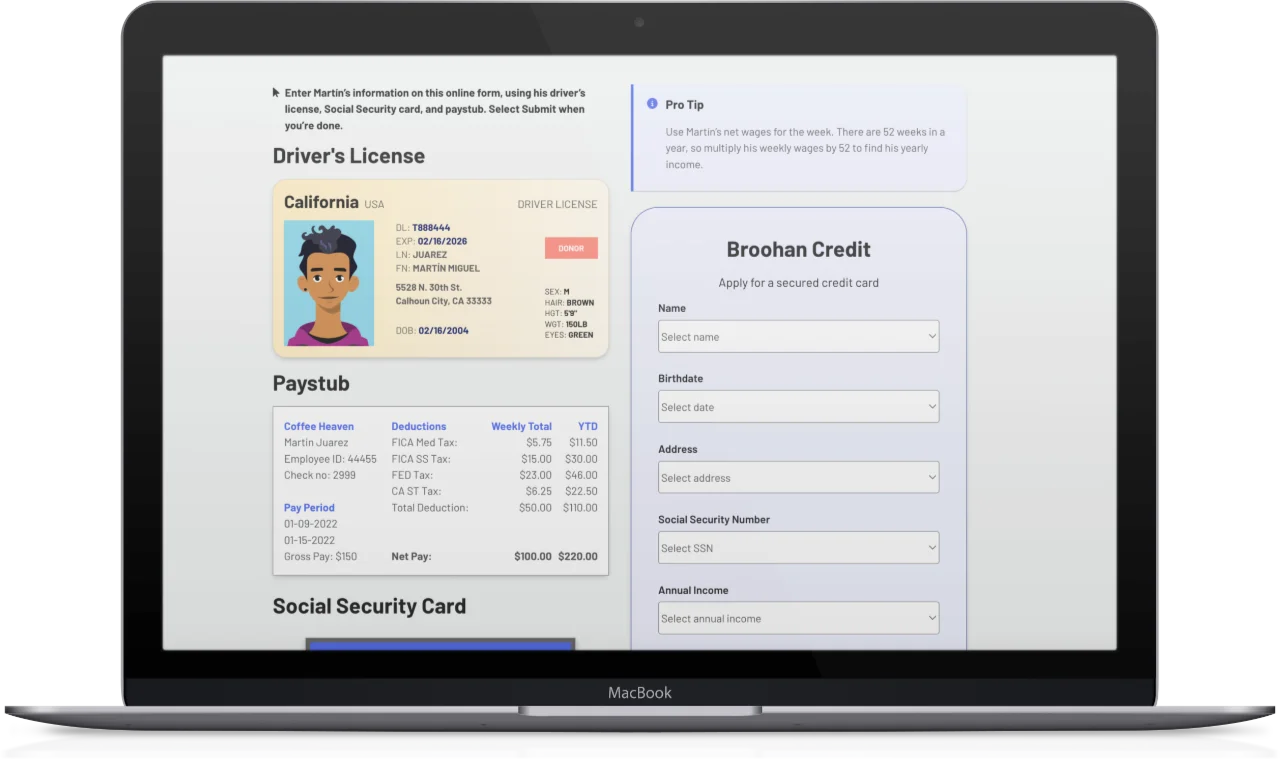Macbook showing Build Credit Fundamentals screenshot