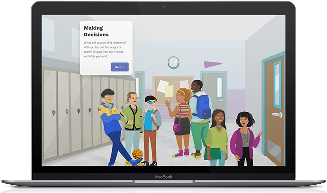 Macbook showing Character Playbook screenshot