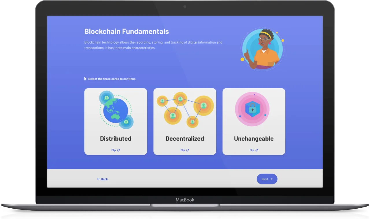 Macbook showing Crypto Foundations screenshot