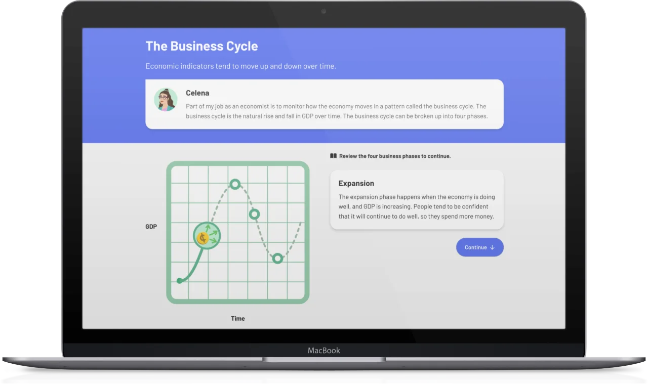 Macbook showing Econ Foundations screenshot