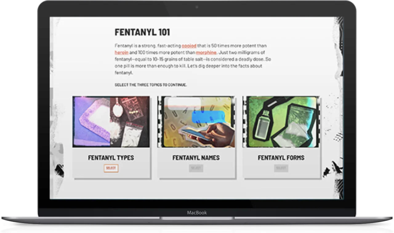 Macbook showing Prescription Drug Safety screenshot